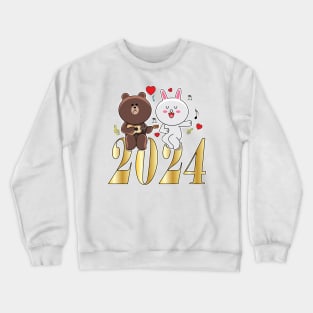 Cony Bunny Happy New Year 2024 Crewneck Sweatshirt